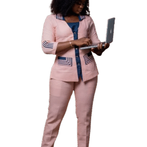 Ensemble rose clair en lin